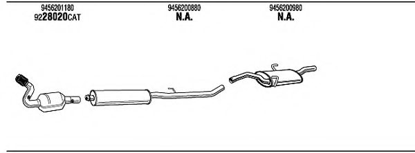 WALKER FIH16892 Exhaust System